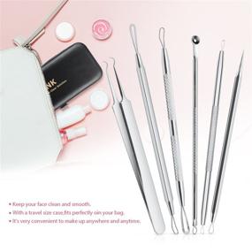 img 1 attached to JPNK Blackhead Remover Tools Leather