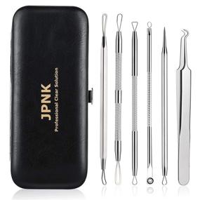 img 4 attached to JPNK Blackhead Remover Tools Leather