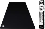 🖱️ extra large gaming xxxl mousepad (48''x24'') - oversized desk mat for full coverage - super thick non-slip rubber base and waterproof extended desktop keyboard mouse mat (black, xxx-large) logo