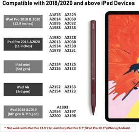 img 3 attached to 🖊️ Uogic перо для iPad: подавление касания ладони, магнитное крепление, заряжаемое | стройное и легкое | совместимо с iPad Pro 11/12.9 дюйма 2018/2020/2021, iPad 6/7/8 поколения, iPad Mini 5 поколения, iPad Air 3/4 поколения