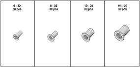 img 1 attached to 🛠️ Enhanced Performance Tool W5251 SAE Threaded Rivet Assortment (120 Pieces)