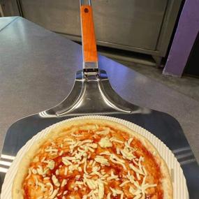 img 1 attached to 🍕 T-ENGINE 12 inch Metal Steel Pizza Peel with Foldable Handle - High-Quality 12 inch x 14 inch Pizza Serving Tool