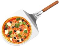 🍕 t-engine 12 inch metal steel pizza peel with foldable handle - high-quality 12 inch x 14 inch pizza serving tool logo