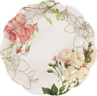 🌸 vintage floral paper plates for bridal shower, baby shower, tea party, wedding and anniversary - talking tables, 12 count logo