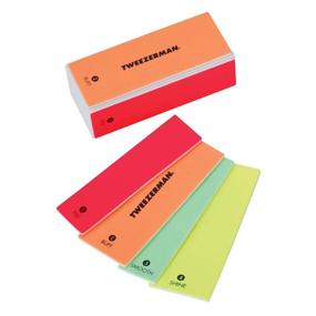 img 3 attached to 💖 Tweezerman Neon Smooth & Shine 4-in-1 File Block - Hot