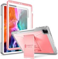 🌹 чехол ztotopcase для ipad pro 12.9 4-го поколения 2020 года: ударопрочный чехол с защитным экраном и подставкой - роза логотип