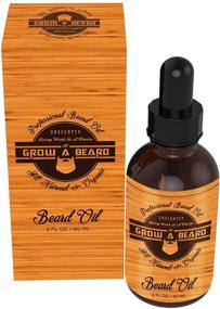 img 1 attached to 🧔 Unscented Beard Oil for Men - Upgraded 2oz Natural Moisturizer & Softener, Jojoba & Argan Oils, Non-Greasy - Promotes Beard Growth, Styling, Ideal Gift for Father, Husband, Son - Black Mustache