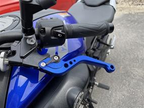 img 1 attached to Blue Short Brake Clutch Levers for FZ-07 FZ07 MT07 FZ09 FZ-09 MT09 2014-2020 and More – Upgrade Your Riding Experience!