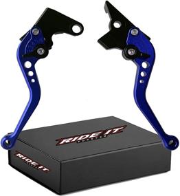 img 4 attached to Blue Short Brake Clutch Levers for FZ-07 FZ07 MT07 FZ09 FZ-09 MT09 2014-2020 and More – Upgrade Your Riding Experience!