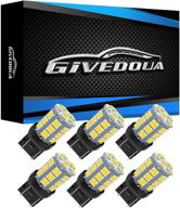 🔆 givedoua 7443 led brake bulbs 7440 brake lights t20 992 7441 7444 bulbs super bright 27smd 5050 chips - 6pcs logo