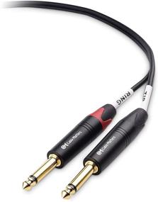 img 1 attached to Cable Matters 3.5mm TRS to Dual 6.35mm TS Breakout Cable - 6 Feet, 1/8 to Dual 1/4 Audio Cable