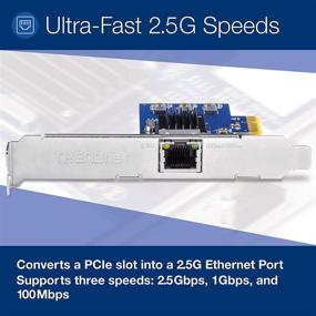 img 2 attached to TRENDnet 2.5Gase-T PCIe Network Adapter: High-Speed Ethernet Port, VLAN Tagging, Windows Support, Jumbo Frames - TEG-25GECTX