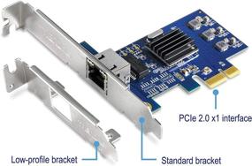 img 3 attached to TRENDnet 2.5Gase-T PCIe Network Adapter: High-Speed Ethernet Port, VLAN Tagging, Windows Support, Jumbo Frames - TEG-25GECTX