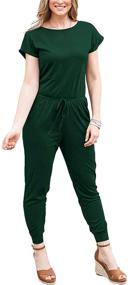 img 2 attached to DOUBCQ Women's Elastic Jumpsuit with Pockets - Clothing and Jumpsuits, Rompers & Overalls