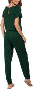 img 1 attached to DOUBCQ Women's Elastic Jumpsuit with Pockets - Clothing and Jumpsuits, Rompers & Overalls