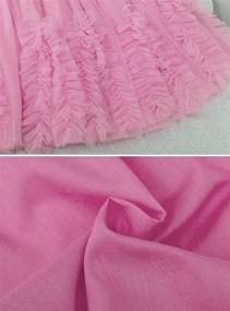 img 1 attached to 👗 Cute Knee Length Voile Skirt with Elastic Waistband for Girls, 3-12Y - Happy Cherry Tutu Skirt