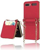 yatchen leather case designs samsung galaxy z flip 2 【2020 version】 cell phones & accessories logo