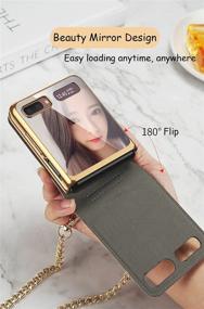 img 1 attached to Yatchen Leather Case Designs Samsung Galaxy Z Flip 2 【2020 Version】 Cell Phones & Accessories