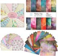 🌸 rancco 48 sheets scrapbook paper set: stunning sky & floral cardstock designs for diy crafts, cardmaking, and albums - 6x6inch and 12x12 inch decorative craft paper logo