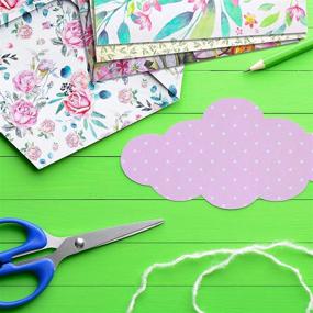 img 2 attached to 🌸 Rancco 48 Sheets Scrapbook Paper Set: Stunning Sky & Floral Cardstock Designs for DIY Crafts, Cardmaking, and Albums - 6x6Inch and 12x12 Inch Decorative Craft Paper