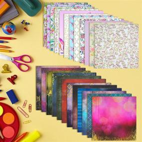 img 3 attached to 🌸 Rancco 48 Sheets Scrapbook Paper Set: Stunning Sky & Floral Cardstock Designs for DIY Crafts, Cardmaking, and Albums - 6x6Inch and 12x12 Inch Decorative Craft Paper