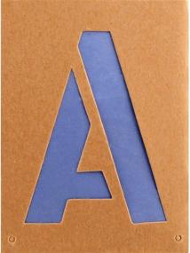 img 1 attached to 🔠 SEO-friendly: Headline Sign - Reusable 12-Inch Capital Letter Stencil Set (A to Z)