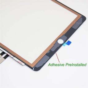 img 2 attached to 📱 iPad 9.7'' 2018 6th Gen A1893 A1954 Front Glass Replacement Kit - White Touch Screen Digitizer Repair (LCD Not Included) + Pre-Installed Adhesive & Tools