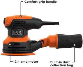 img 3 attached to 💪 Powerful and Precise: BLACK+DECKER BDERO200C Corded Random Orbital Sander