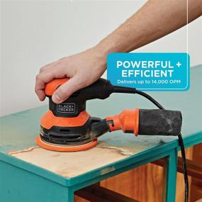 img 2 attached to 💪 Powerful and Precise: BLACK+DECKER BDERO200C Corded Random Orbital Sander