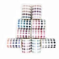 🌈 vibrant dot adhesive tape stickers for diy decorative crafts, multicolor set - perfect for diary, planner, scrapbooking, and photo albums logo