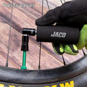 img 2 attached to 🔧 JACO Lightning CO2 Bike Tire Inflator, Presta & Schrader Compatible (CO2 Cartridge Sold Separately)