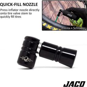 img 3 attached to 🔧 JACO Lightning CO2 Bike Tire Inflator, Presta & Schrader Compatible (CO2 Cartridge Sold Separately)