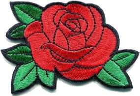 img 1 attached to Flowers Embroidery Crafting Embroidered Applique