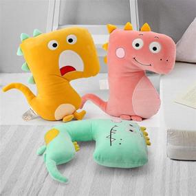 img 1 attached to 🦖 Niuniu Daddy Dinosaur - 19 Inch Green Kawaii Plush Toy for Kids: Cute Tyrannosaurus & Velociraptor Stuffed Animals, Perfect Hugging Pillow and Cuddly Pal for Boys and Girls, Ideal Gift for Birthday or Christmas