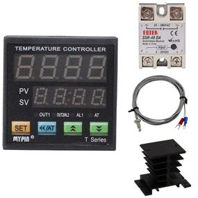 img 3 attached to 🌡️ Universal Digital PID Temperature Controller Meter Indicator with C/F Display, SSR Alarm Output, 40A Solid State Relay, and Thermocouple Probe with Heat Sink - Jaybva