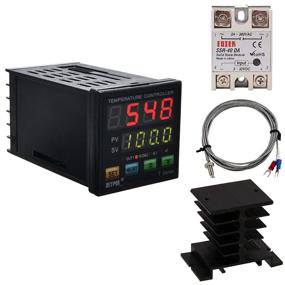 img 4 attached to 🌡️ Universal Digital PID Temperature Controller Meter Indicator with C/F Display, SSR Alarm Output, 40A Solid State Relay, and Thermocouple Probe with Heat Sink - Jaybva