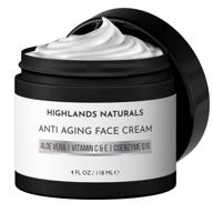 🌿 natural & organic anti aging face cream for men - advanced skin care for younger looking skin - hydrates, firms, and revitalizes - unscented, 4 oz logo