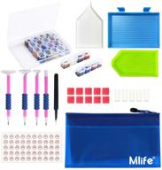 🎨 mlife 5d diamond painting tools kit: complete 31-piece diy accessories set with embroidery box for adults or kids logo