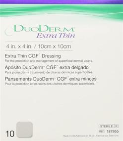 img 1 attached to 🩹 ConvaTec DuoDERM Extra Thin CGF Dressings 4 X 4 Inches Pack of 10 (187955)