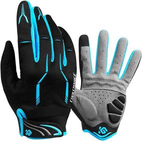 img 4 attached to 🚴 Unisex Cool Change Full Finger Cycling Gloves - Touch Screen Outdoor Bicycle Gloves for Road and Mountain Biking