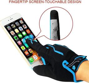 img 2 attached to 🚴 Unisex Cool Change Full Finger Cycling Gloves - Touch Screen Outdoor Bicycle Gloves for Road and Mountain Biking