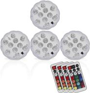 💡 transform your space with tripop submersible led lights – stunning color changing floral lights (4 packs) logo
