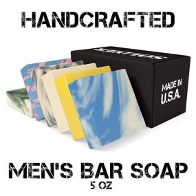 img 3 attached to 🧼 NATURAL AMERICAN SOLDIER Men’s Bar Soap – 100% All Natural, Masculine Scents, Essential Oils, Organic Shea Butter, No Harmful Chemicals – (6pk) Natural Soap Bars Made in USA - Man Soap, 5 oz