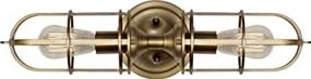 img 4 attached to 💡 Feiss WB1704DAB Urban Renewal Industrial Vintage Wall Sconce Lighting - Brass, 2-Light (6"W x 20"H): 200watts