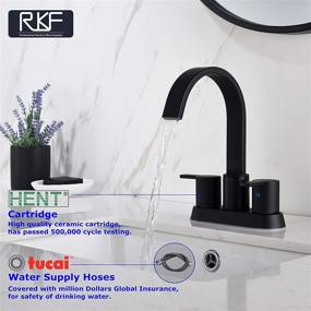 img 3 attached to 🚰 RKF Waterfall Centerset Two Handle Bathroom Faucet BF040 9 MB