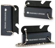 the friendly swede magnesium fire starter - 3 pack: reliable survival fire steel blocks with striker, ideal for camping and emergency firestarting логотип