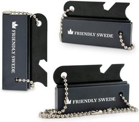 img 4 attached to The Friendly Swede Magnesium Fire Starter - 3 Pack: Reliable Survival Fire Steel Blocks with Striker, Ideal for Camping and Emergency Firestarting