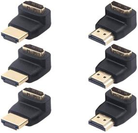 img 4 attached to 🔌 Набор адаптеров VCE 3 Combos HDMI Мужской на Женский - 90° и 270° - Поддержка 3D и 4K