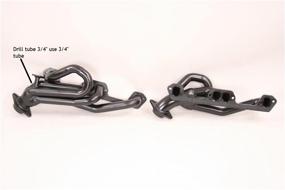 img 1 attached to Enhance Vehicle Performance with the Pace Setter 70-1312 Black Shorty Exhaust Header