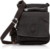 👜 kipling women's el dorado crossbody bag in black tonal: sleek & stylish accessory for on-the-go logo